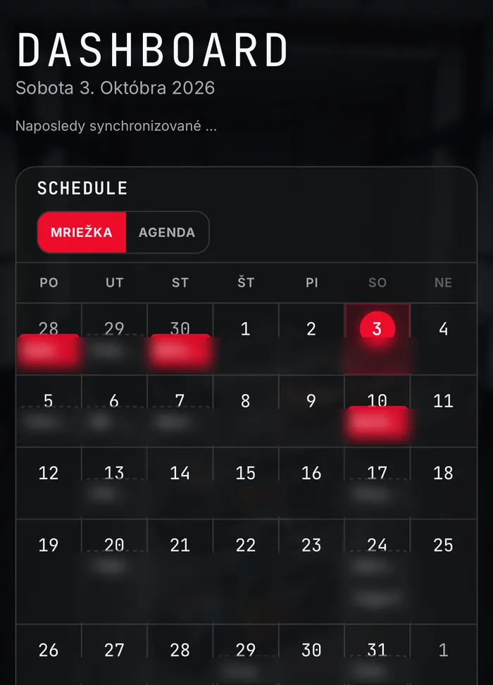 Event Hub: kalendár akcií